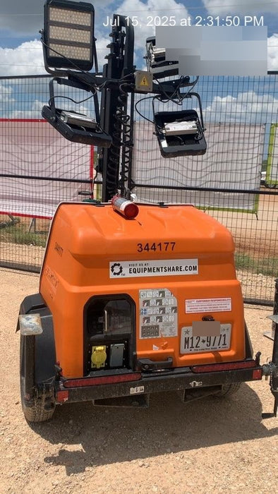 2023 Generac MLT2 Diesel, Flex Switch 120V Input, Powerzone Controller, (4) 320W LED Lights, 4kW Generator, 39.9 Gal Fuel Tank, 2" Ball, T3