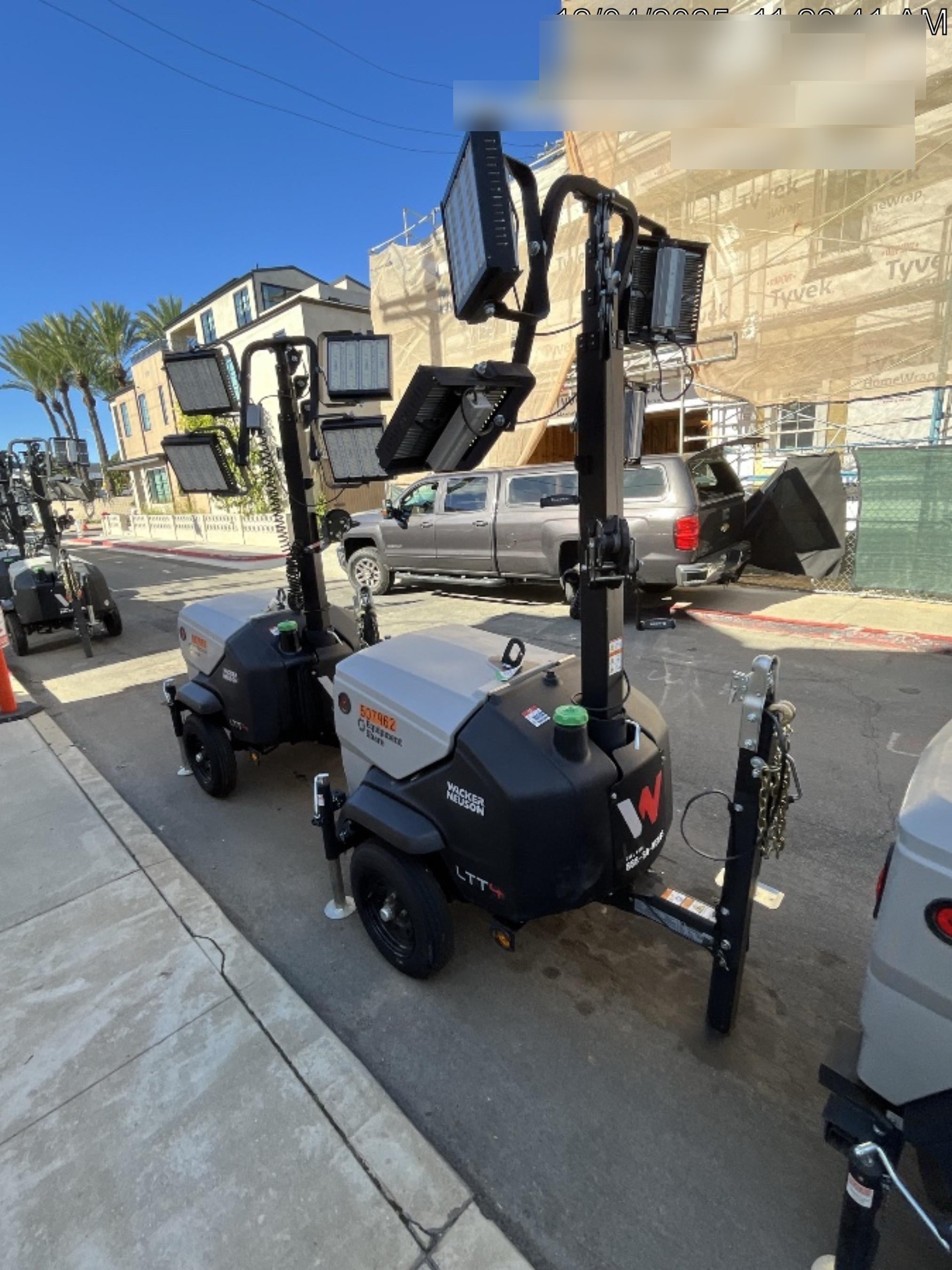 2024 Wacker Neuson LTT4 Diesel, Kohler KDW702, Deep Sea Controller, Auto Start, LED 320W, Bypass Outlet, T3