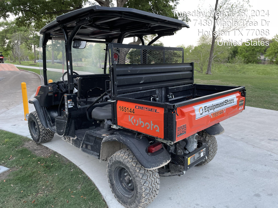2021 Kubota RTV-X1140W-H Plastic Canopy, Windshield Acrylic Clear, LED Strobe Light, Wire Harness Kit, Back up Alarm