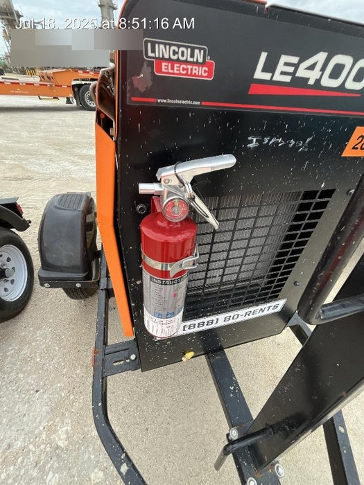 2022 Lincoln Electric LE400 Kubota V1505, Trlr, Cable Rack, Light Kit, ES Decals, T3