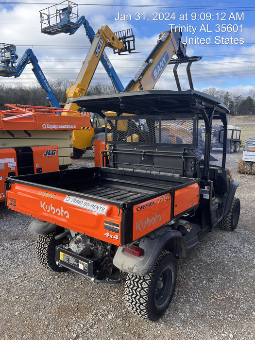 2021 Kubota RTV-X1140W-H Plastic Canopy, Windshield Acrylic Clear, LED Strobe Light, Wire Harness Kit, Back up Alarm
