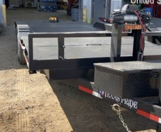 2024 TEXAS PRIDE TRAILERS 21' Lowboy Gravity Tilt Bed 14K Bumper Pull Trailer