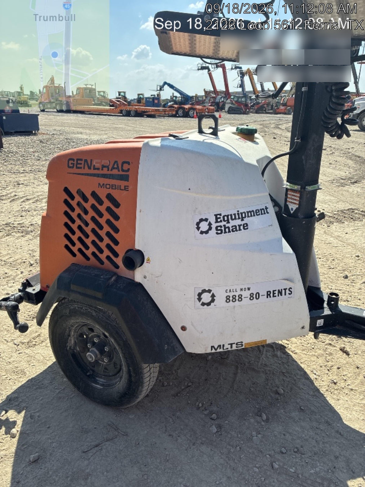 2023 Generac MLT2 Diesel, Flex Switch 120V Input, Powerzone Controller, 
(4) 320W LED Lights, 4kW Generator, 39.9 Gal Fuel Tank, 2" Ball, T3