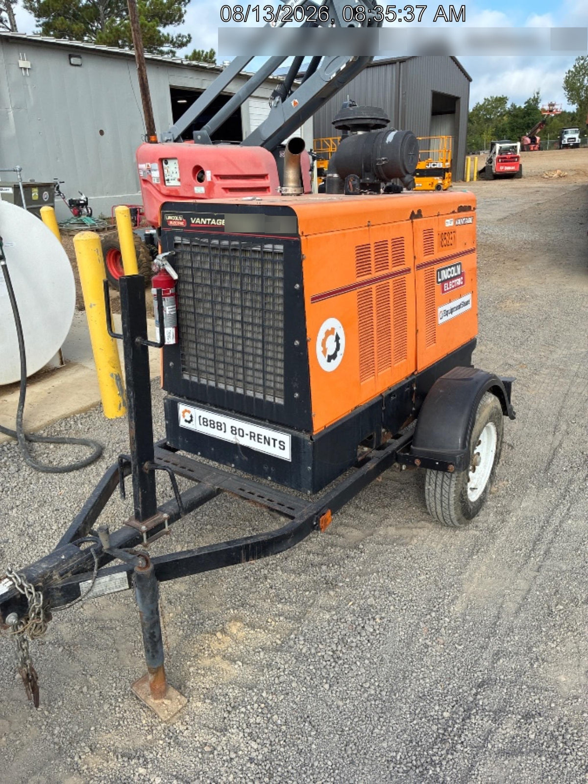 2021 Lincoln Electric Vantage 549X Ready Pak 3, ORANGE (includes trailer, cable rack, fender light kit)