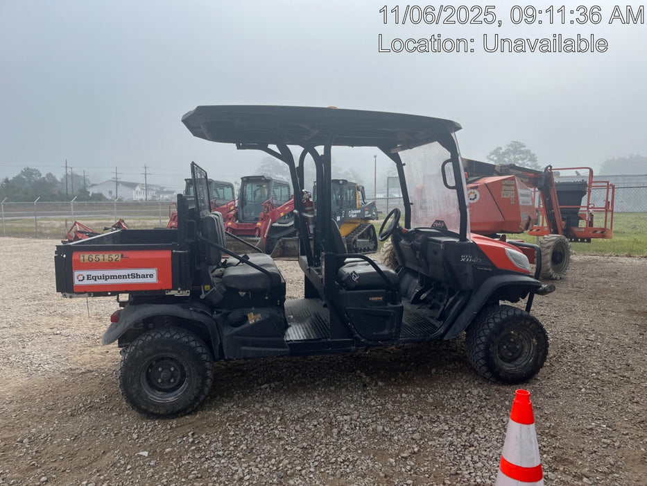2021 Kubota RTV-X1140W-H Plastic Canopy, Windshield Acrylic Clear, LED Strobe Light, Wire Harness Kit, Back up Alarm