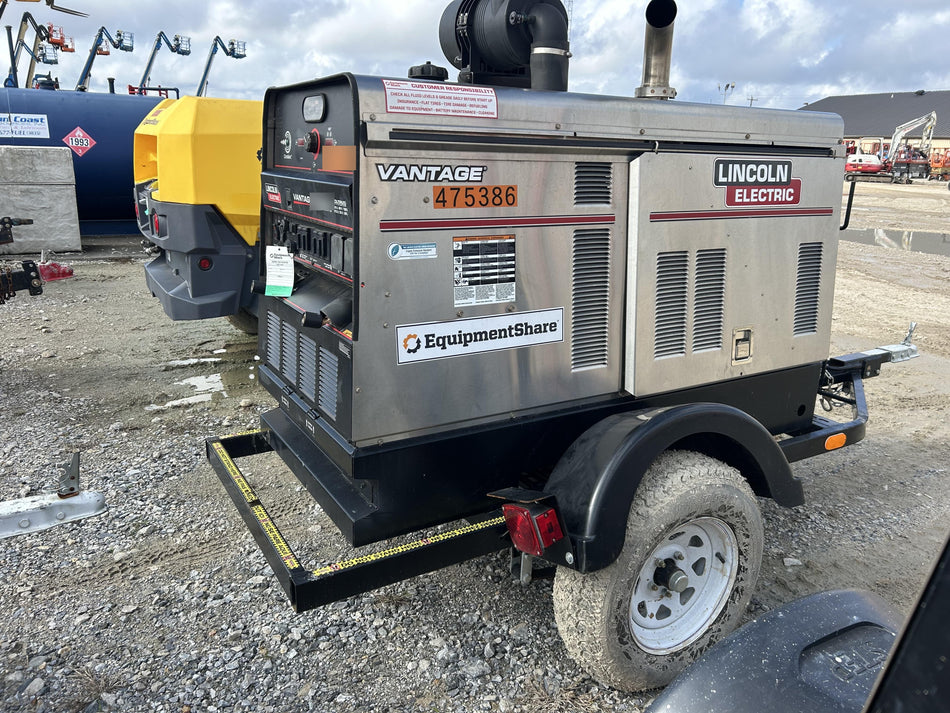 2024 Lincoln Electric Vantage 549X Vantage 549X Ready Pak 3 w/ Telematics & Decals, Stainless (Includes Trailer, Cable Rack, Fender Light Kit), part #K3534-2-RP3MES