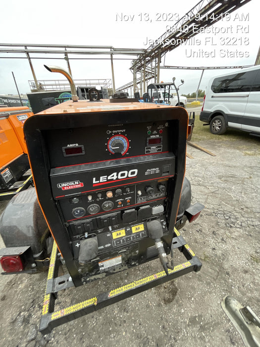 2022 Lincoln Electric LE400 Kubota V1505, Trlr, Cable Rack, Light Kit, ES Decals, T3