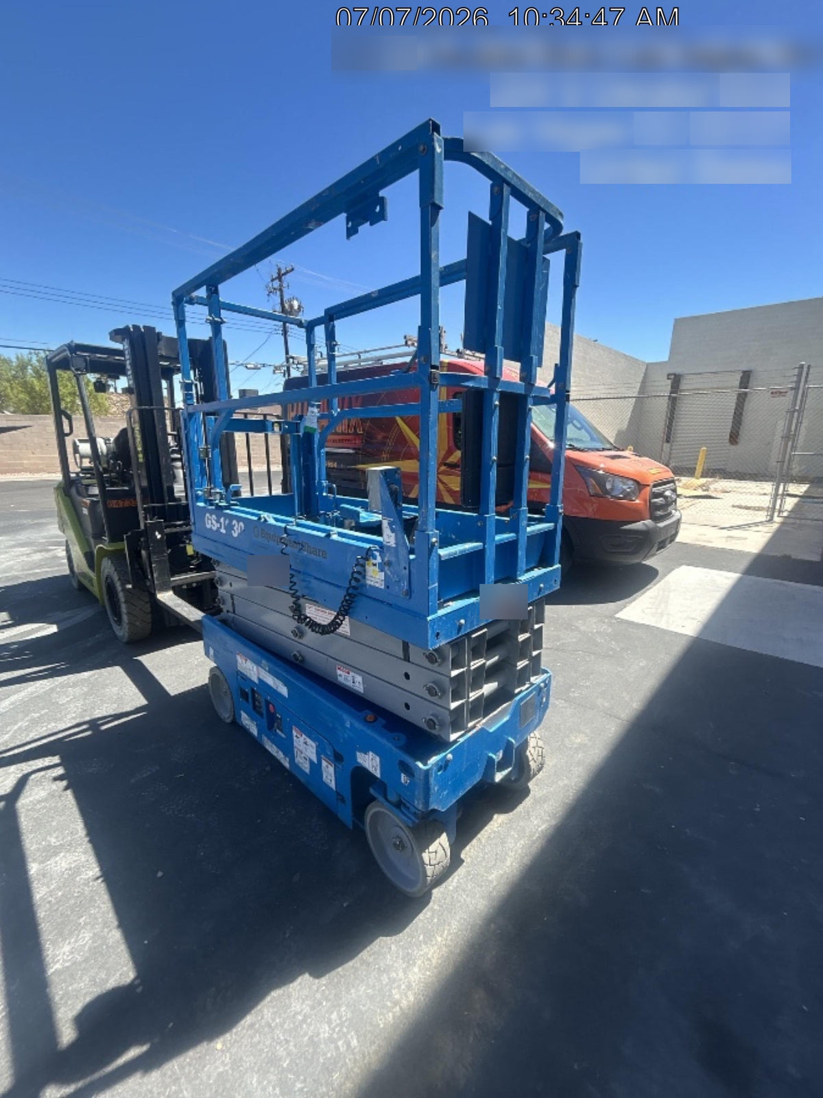 2020 Genie GS-1930 Solid Non Marking Tires, Beacon, Folding rails with half height swing gate