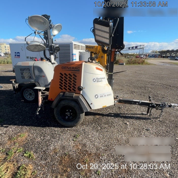 2023 Generac MLT2 Diesel, Flex Switch 120V Input, Powerzone Controller, 
(4) 320W LED Lights, 4kW Generator, 39.9 Gal Fuel Tank, 2" Ball, T3