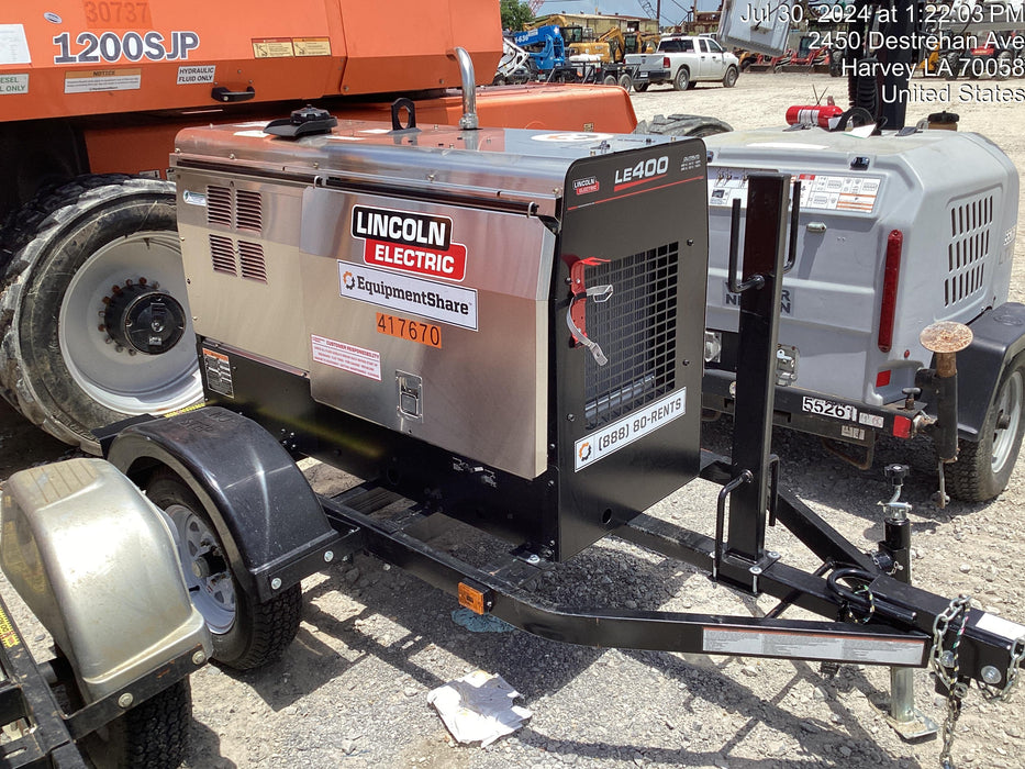 2024 Lincoln Electric LE400 Kubota V1505, Trlr, Cable Rack, Light Kit, ES Decals, T3