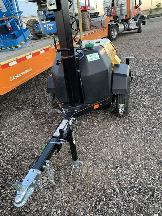 2022 Allmand NLV3GR (4) LED Light Fixture 350W, 23' Vertical Mast, 3kW Prime, Towable, ES Decals, T3