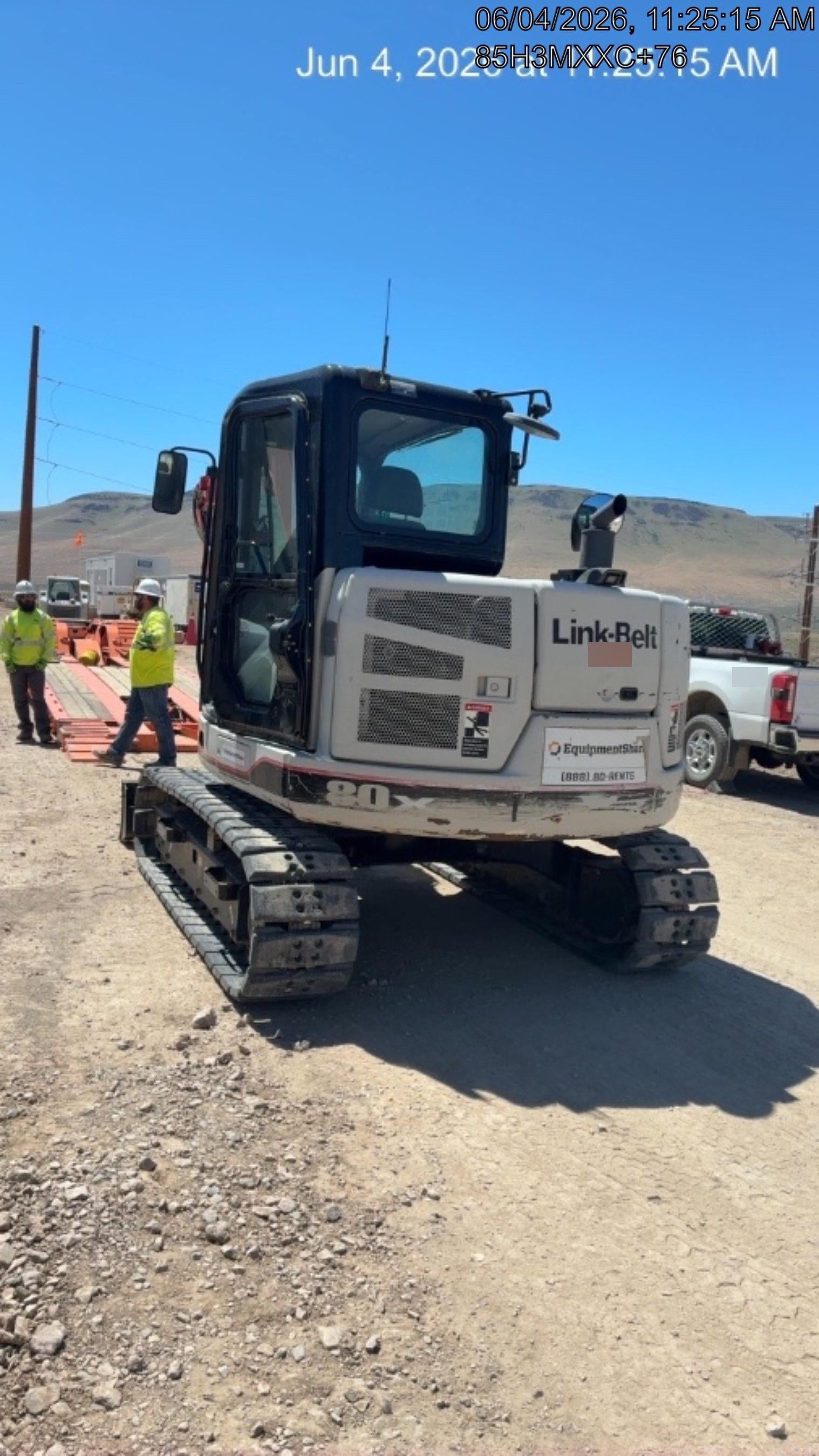 2020 Link-Belt 80X3EX EXC, 7'2" ARM, 17.7" RT, MFH(PJ)