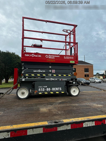 2024 Skyjack SJ3219 Electric Drive, Sld NM Tires, DBcns, RFRails, Power to Platform, T3 + Access Control