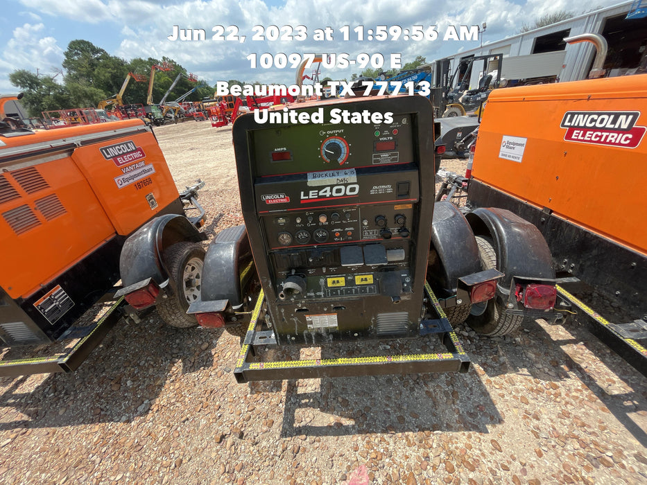 2022 Lincoln Electric LE400 Kubota V1505, Trlr, Cable Rack, Light Kit, ES Decals, T3