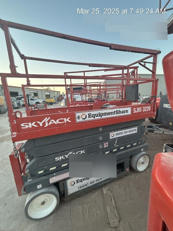 2019 Skyjack SJIII-3226 Standard Options, Trojan Batteries