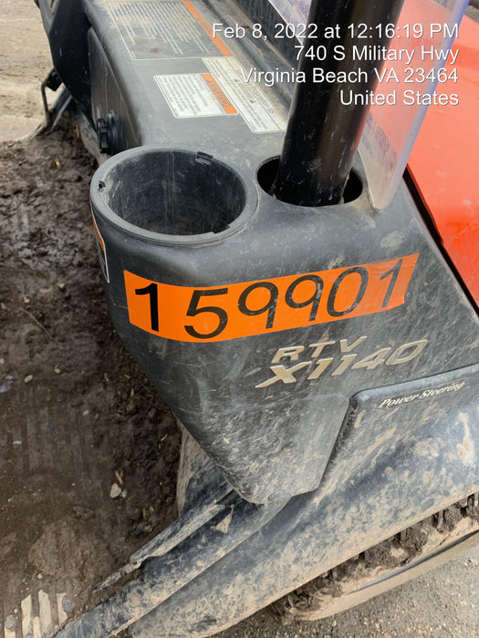 2021 Kubota RTV-X1140W-H Plastic Canopy, Windshield Acrylic Clear, LED Strobe Light, Wire Harness Kit, Back up Alarm