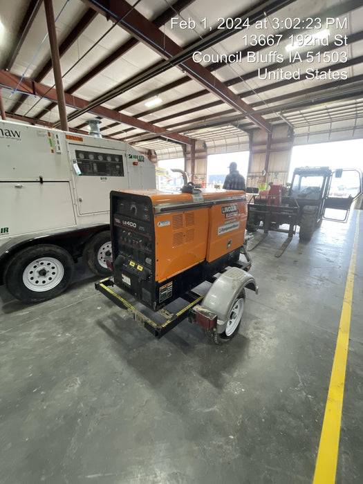 2022 Lincoln Electric LE400 Kubota V1505, Trlr, Cable Rack, Light Kit, ES Decals, T3