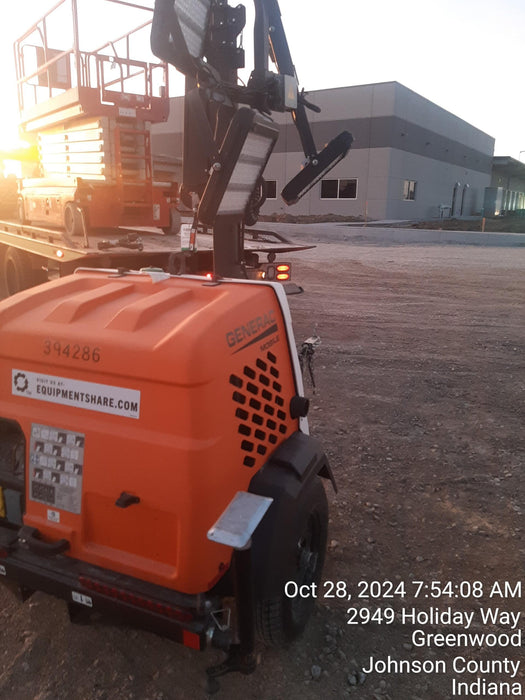 2024 Generac MLT2 Diesel, Flex Switch 120V Input, Powerzone Controller, 
(4) 320W LED Lights, 4kW Generator, 39.9 Gal Fuel Tank, 2" Ball, T3