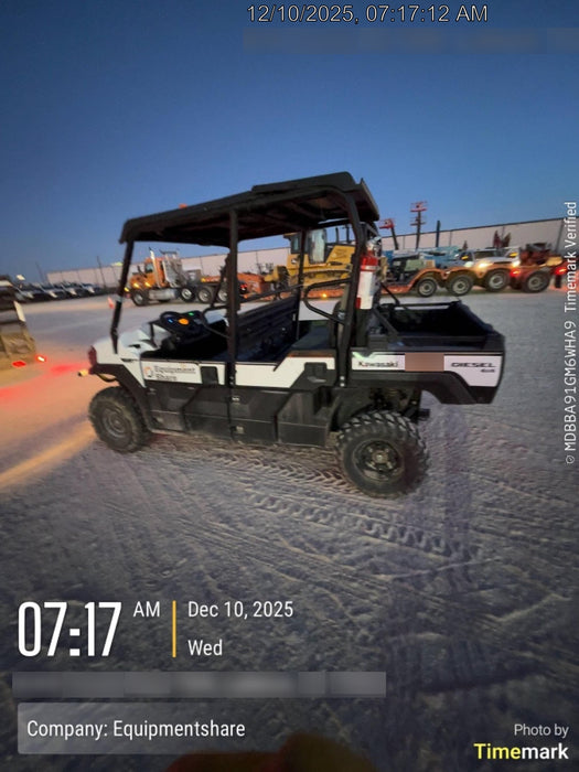 2019 Kawasaki MULE PRO-DX Kawasaki Mule 4x4 Diesel UTV w/Hard Top, Windshield, Beacon, Backup Alarm, ES Keypad/Hardware Installed