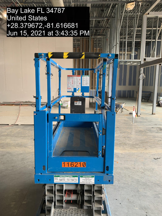 2020 Genie GS-1930 Solid Non Marking Tires, Beacon, Folding rails with half height swing gate