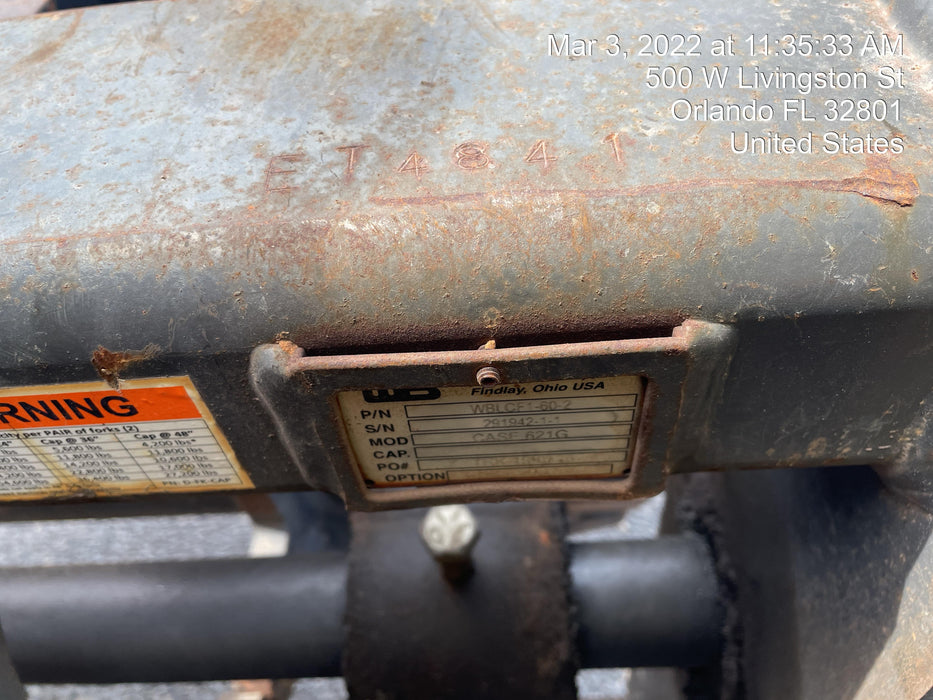 2018 Case 621G CLOSED CAB, JRB 416 STYLE HYD COUPLER