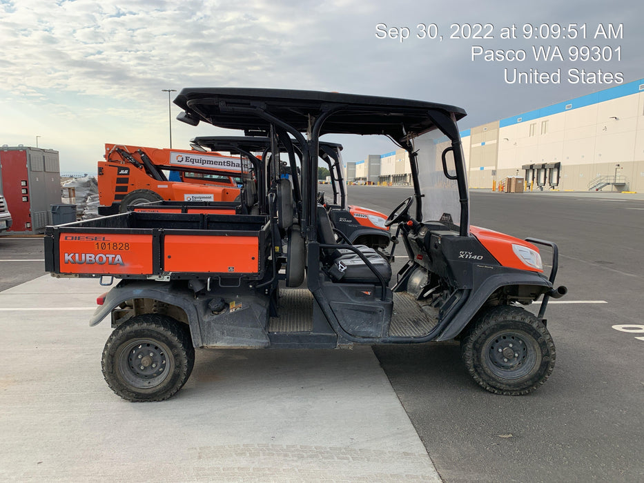2020 Kubota RTV-X1140W-H 4WD, LED Strobe, Windshield Acrylic Clear, Plastic Canopy, Wire Harness Kit, Backup Alarm