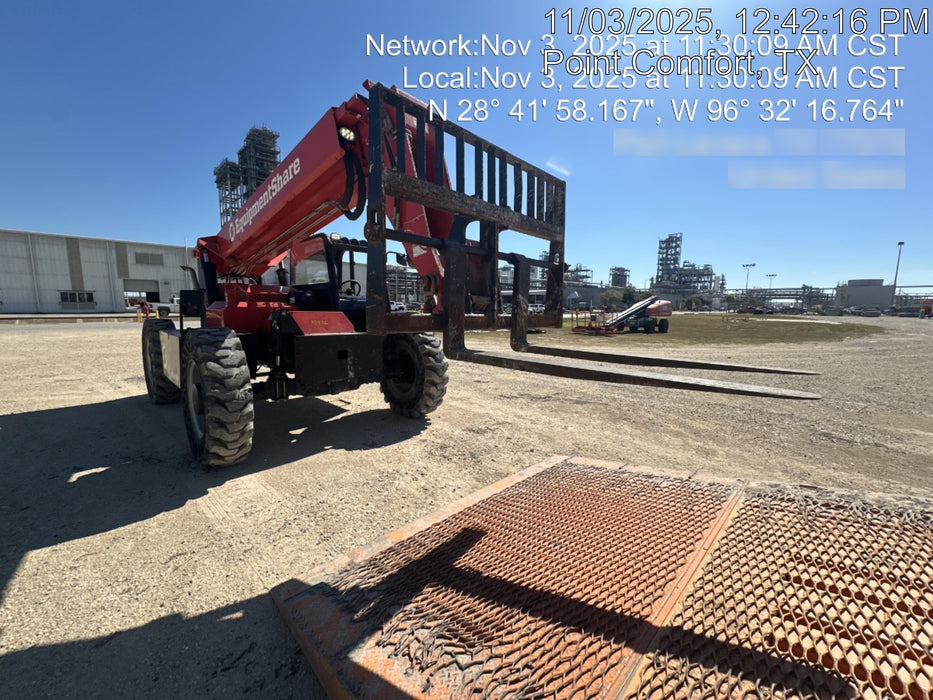 2019 Manitou MTA8044 74hp T4F, Open ROPS, Cab and Boom LED work lights, Auxiliary Hydraulics, Solid Tires, Amber strobe, Lift Hook 66" Carriage, 60" Forks