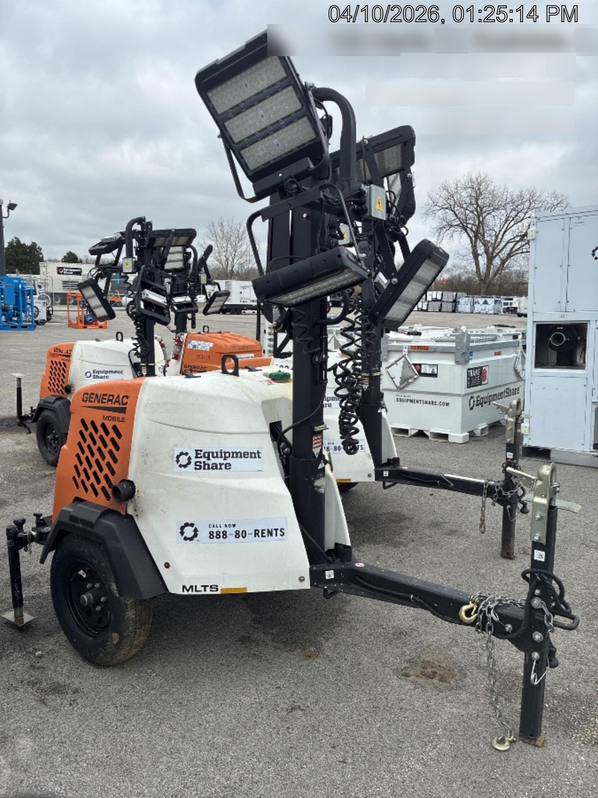 2024 Generac MLT2 Diesel, Flex Switch 120V Input, Powerzone Controller, 
(4) 320W LED Lights, 4kW Generator, 39.9 Gal Fuel Tank, 2" Ball, T3