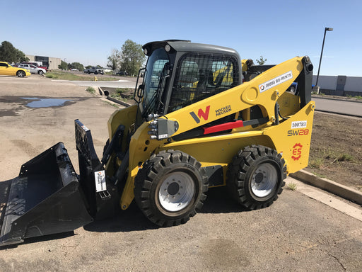 Wacker Neuson SW28 Cab/Heat/Air, 14-Pin Attachment Control T3, Selectable EH Joystick Controls, Block Heater T4F, High Flow LF, Hydraulic Coupler SSL/CTL, 12X16.5 Severe Duty