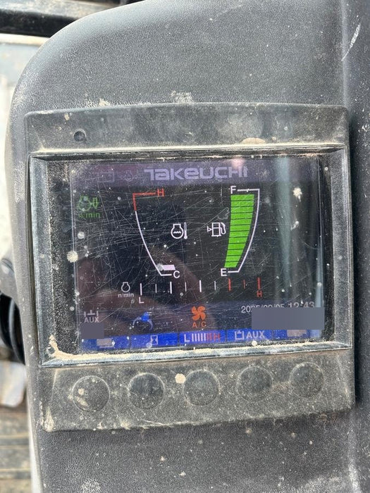 2019 Takeuchi TB290 Cab/Heat/AC Rubber tracks, Dozer blade, Travel alarm, Auxiliary hydraulics w/Manual QC, Hydraulic thumb, 18", 24", and 36" Buckets