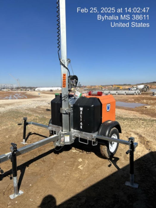 2025 Wanco WLTT-4MM4K Diesel, Mitsubishi L2E, 9.0HP @1800 rpm, Deep Sea Controller, Shore Power Plug, Auto Start, (4) 350W LED Floodlights, 4kW Generator, 60 Gal Fuel Tank, 2" Ball, T3