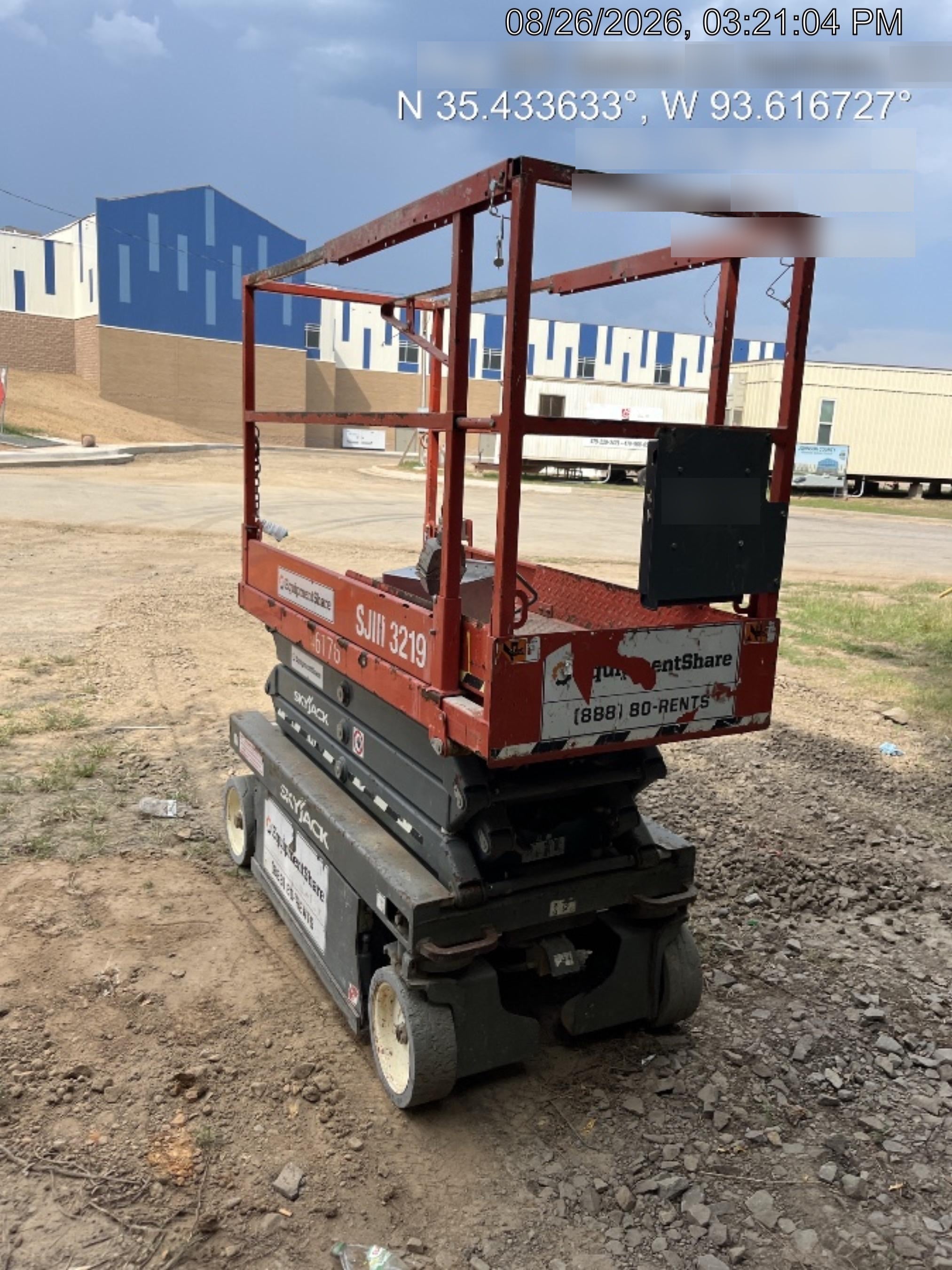 2019 Skyjack SJIII-3219 Standard Options, Trojan Batteries