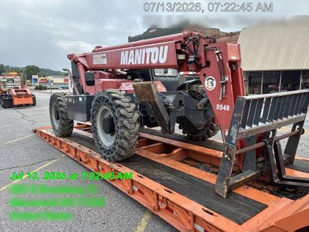 2018 Manitou MTA10055 Manitou MTA 10055 w/Open ROPS, Work Lights/Strobe, Aux Hyd, Solid Tires, Lift Hook, 66" Carriage, 60" Forks