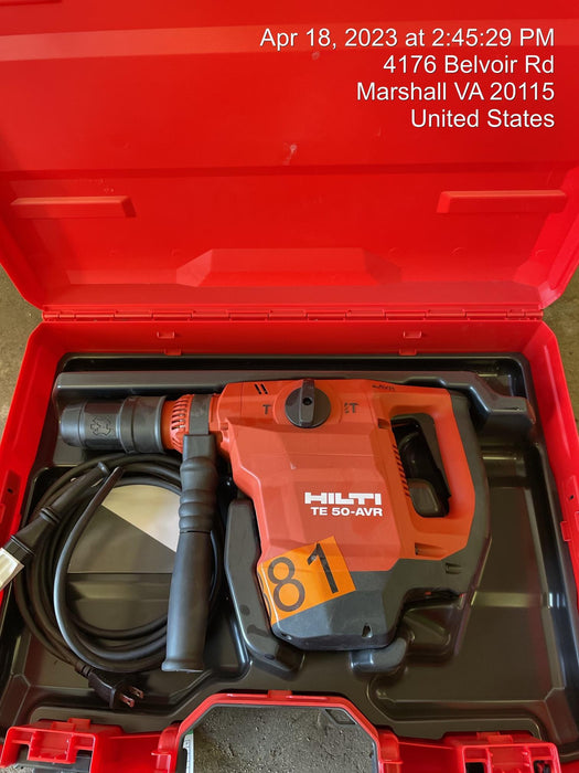 2021 HILTI TE 50-AVR