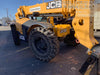 2019 JCB 509-42 74 HP w/Open ROPS, Beacon, Aux Hydraulics, LED Work lights, Solid Tires 66" Carriage/60" Forks