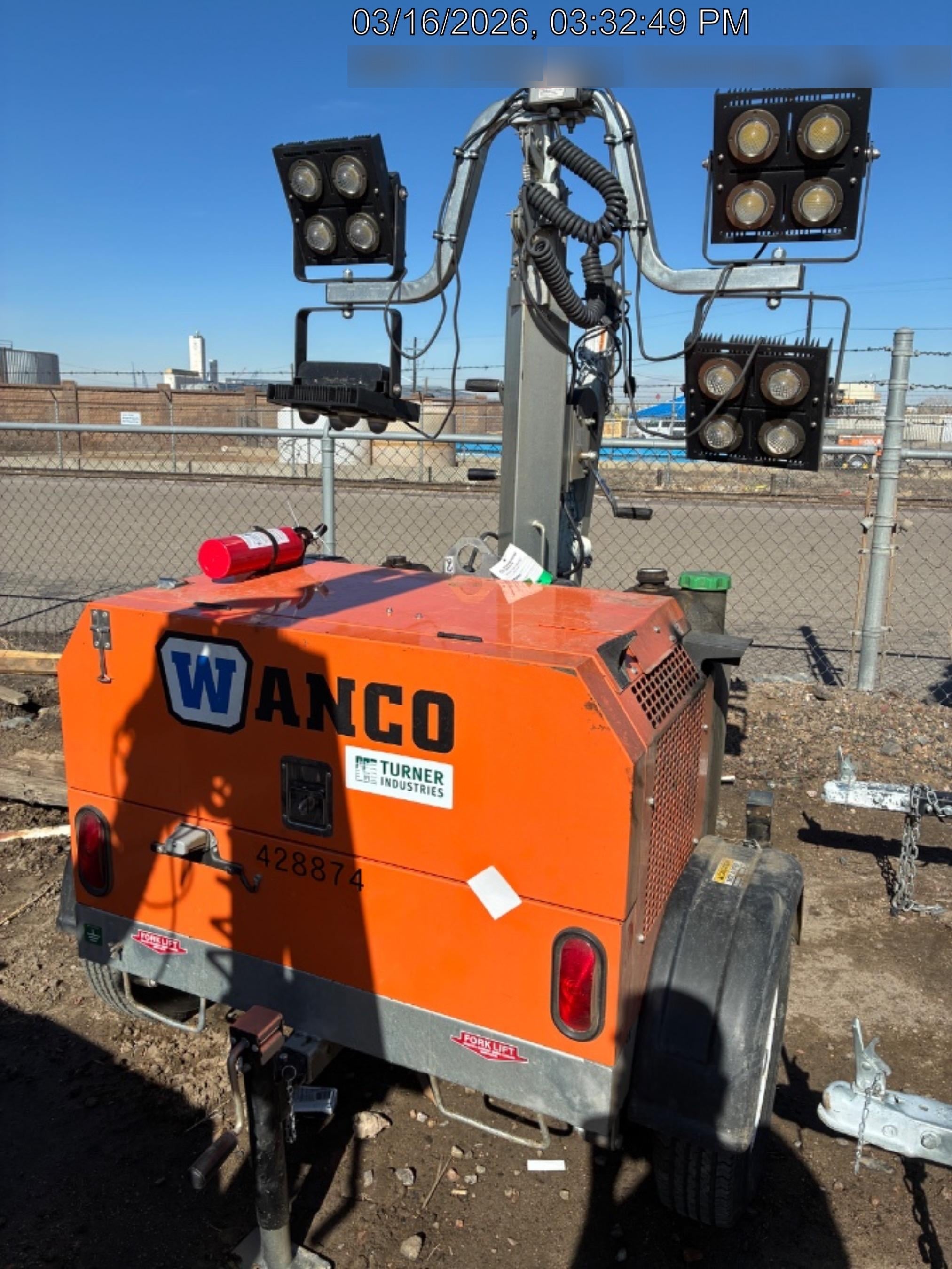 2024 Wanco WLTT-4MM4K Diesel, Deep Sea Controller, Shore Power Plug, Auto Start, (4) 350W LED Floodlights, 4kW Generator, 60 Gal Fuel Tank, 2" Ball, T3