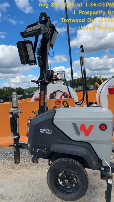 2024 Wacker Neuson LTT4 Diesel, Kohler KDW702, Deep Sea Controller, Auto Start, LED 320W, Bypass Outlet, T3