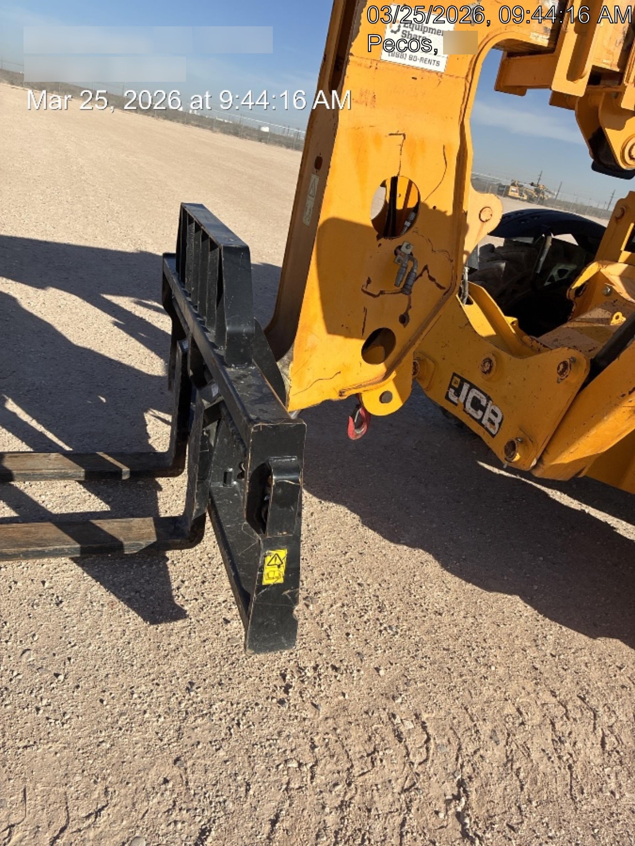 2019 JCB 510-56 JCB 510-56 Telehandler 74 HP w/CAB/HVAC, Beacon, Worklights, Aux Hydraulics, Solid Tires, 72" Carriage/Forks