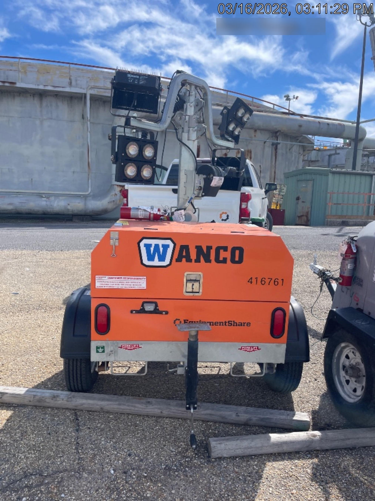 2024 Wanco WLTT-4MM4K Diesel, Deep Sea Controller, Shore Power Plug, Auto Start, (4) 350W LED Floodlights, 4kW Generator, 60 Gal Fuel Tank, 2" Ball, T3