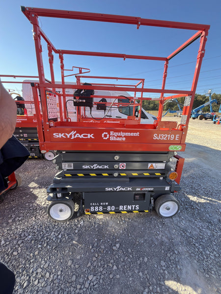 2024 Skyjack SJ3219 Electric Drive, Sld NM Tires, DBcns, RFRails, Power to Platform, T3 + Access Control
