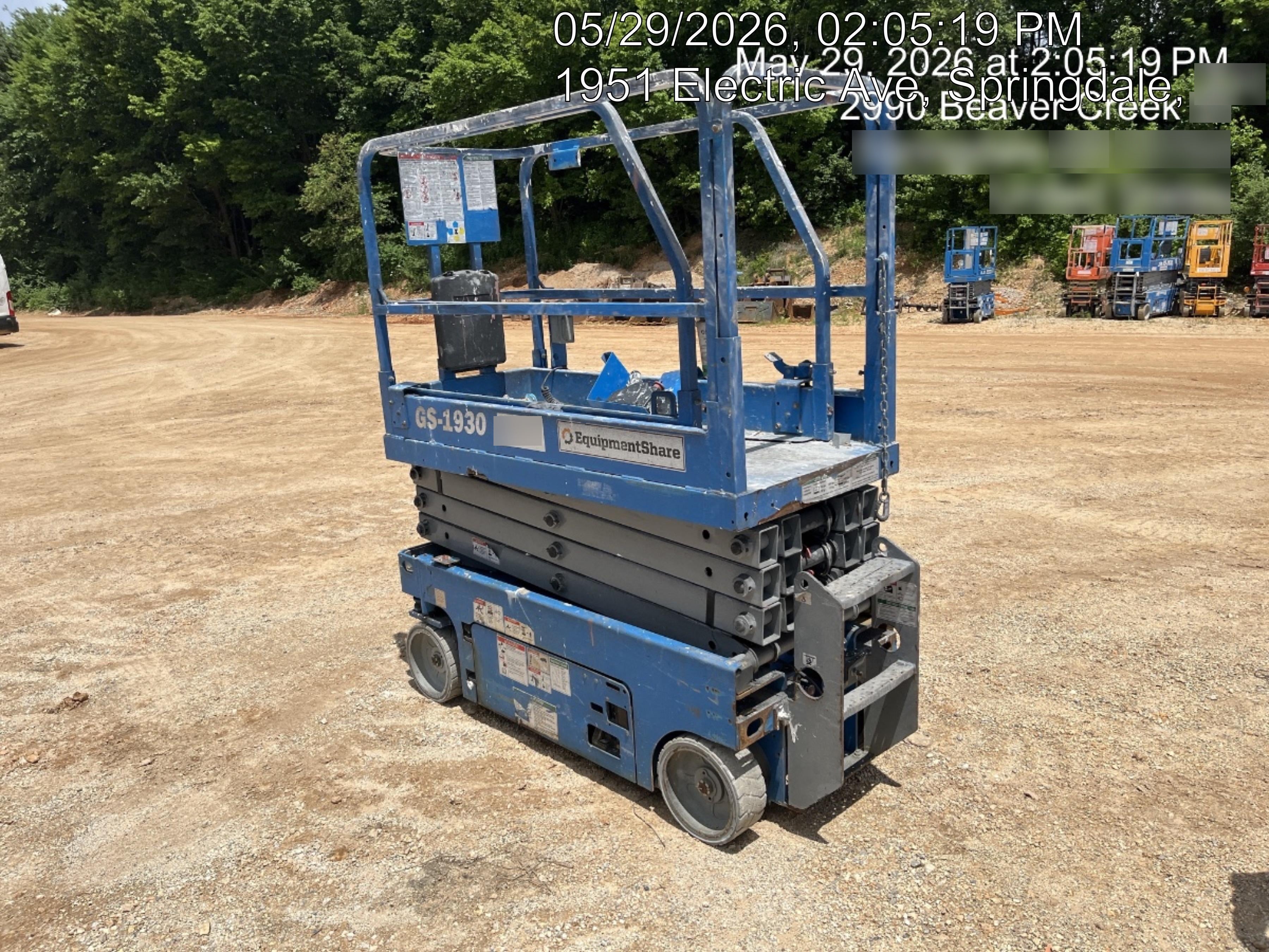 2019 Genie GS-1930 Fixed Rails with Chain Entry