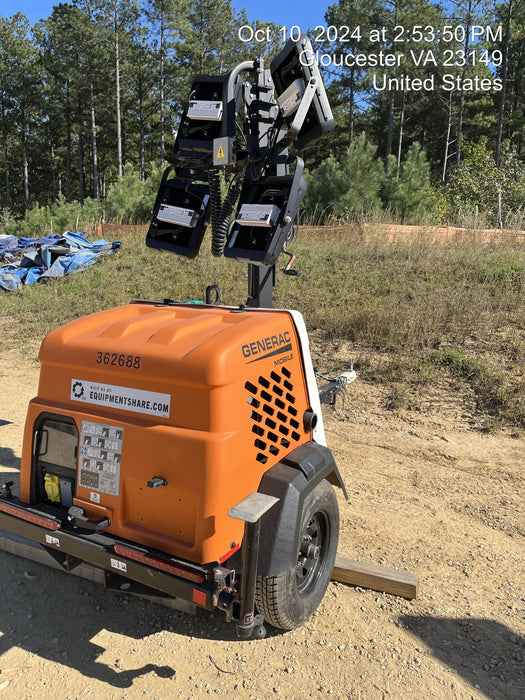 2023 Generac MLT2 Diesel, Flex Switch 120V Input, Powerzone Controller, 
(4) 320W LED Lights, 4kW Generator, 39.9 Gal Fuel Tank, 2" Ball, T3