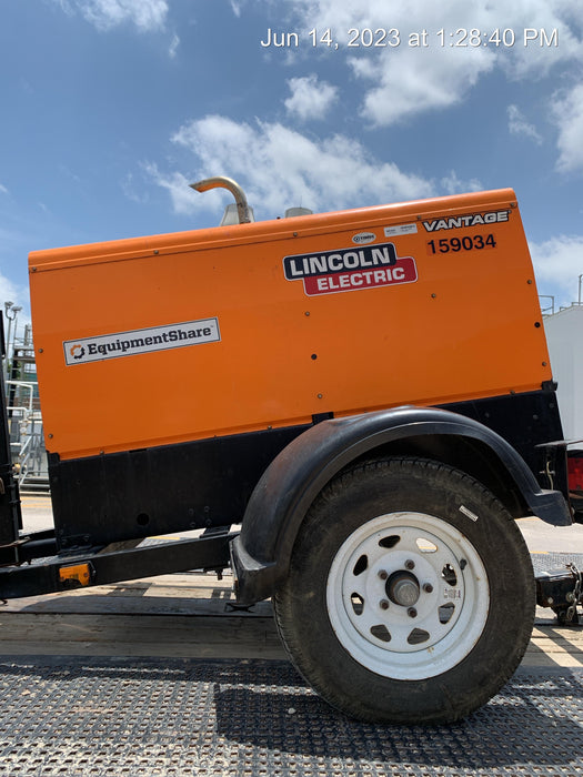 2021 Lincoln Electric Vantage 322 Vantage 322 Ready Pak 3 w/ Decals, ORANGE (includes trailer, cable rack, fender light kit) NO Telematics