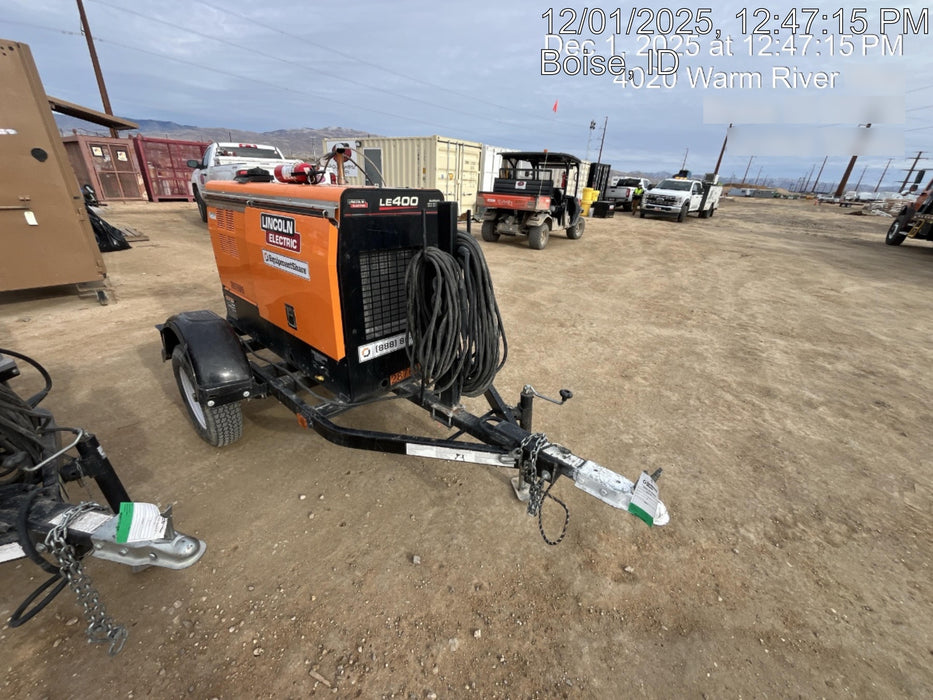 2023 Lincoln Electric LE400 Kubota V1505, Trlr, Cable Rack, Light Kit, ES Decals, T3