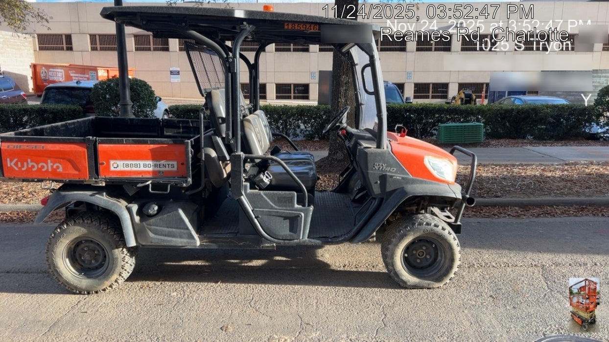 2021 Kubota RTV-X1140W-H Plastic Canopy, Windshield Acrylic Clear, LED Strobe Light, Wire Harness Kit, Back up Alarm
