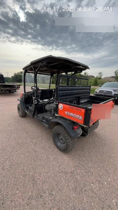 2019 Kubota RTV-X1140 4wd Utility Cart, LED Strobe, Windshield Tempered Glass, Pastic Canopy, Wire Harness Kit, Backup Alarm