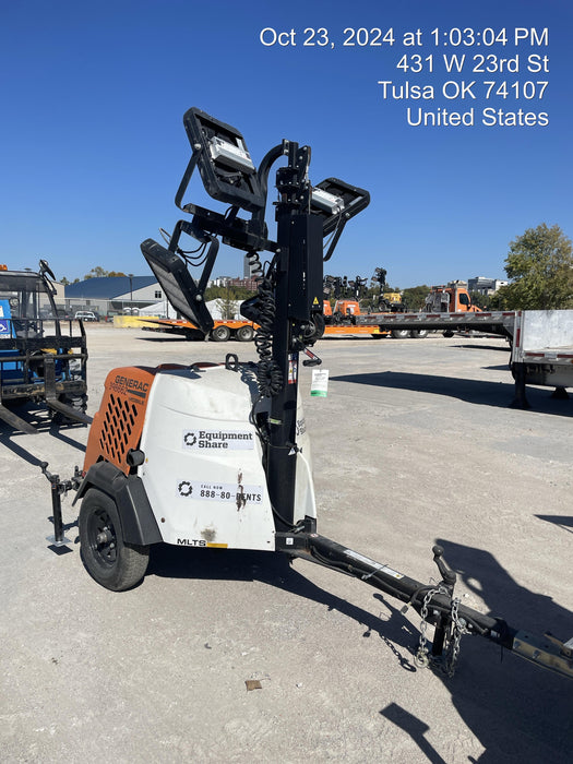 2024 Generac MLT2 Diesel, Flex Switch 120V Input, Powerzone Controller, 
(4) 320W LED Lights, 4kW Generator, 39.9 Gal Fuel Tank, 2" Ball, T3