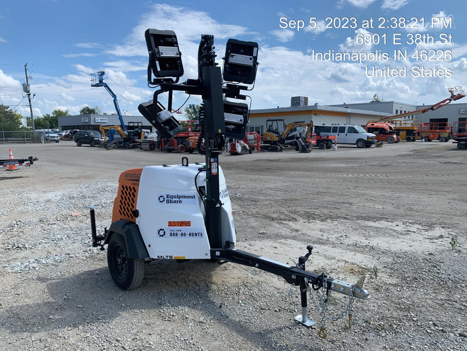 2023 Generac MLT2 Diesel, Flex Switch 120V Input, Powerzone Controller, (4) 320W LED Lights, 4kW Generator, 39.9 Gal Fuel Tank, 2" Ball, T3