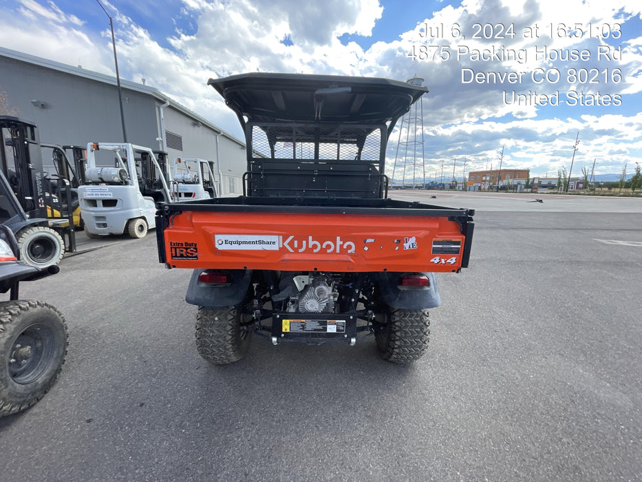2022 Kubota RTV-X1140W-H Plastic Canopy, Windshield Acrylic Clear, LED Strobe Light, Wire Harness Kit, Back up Alarm