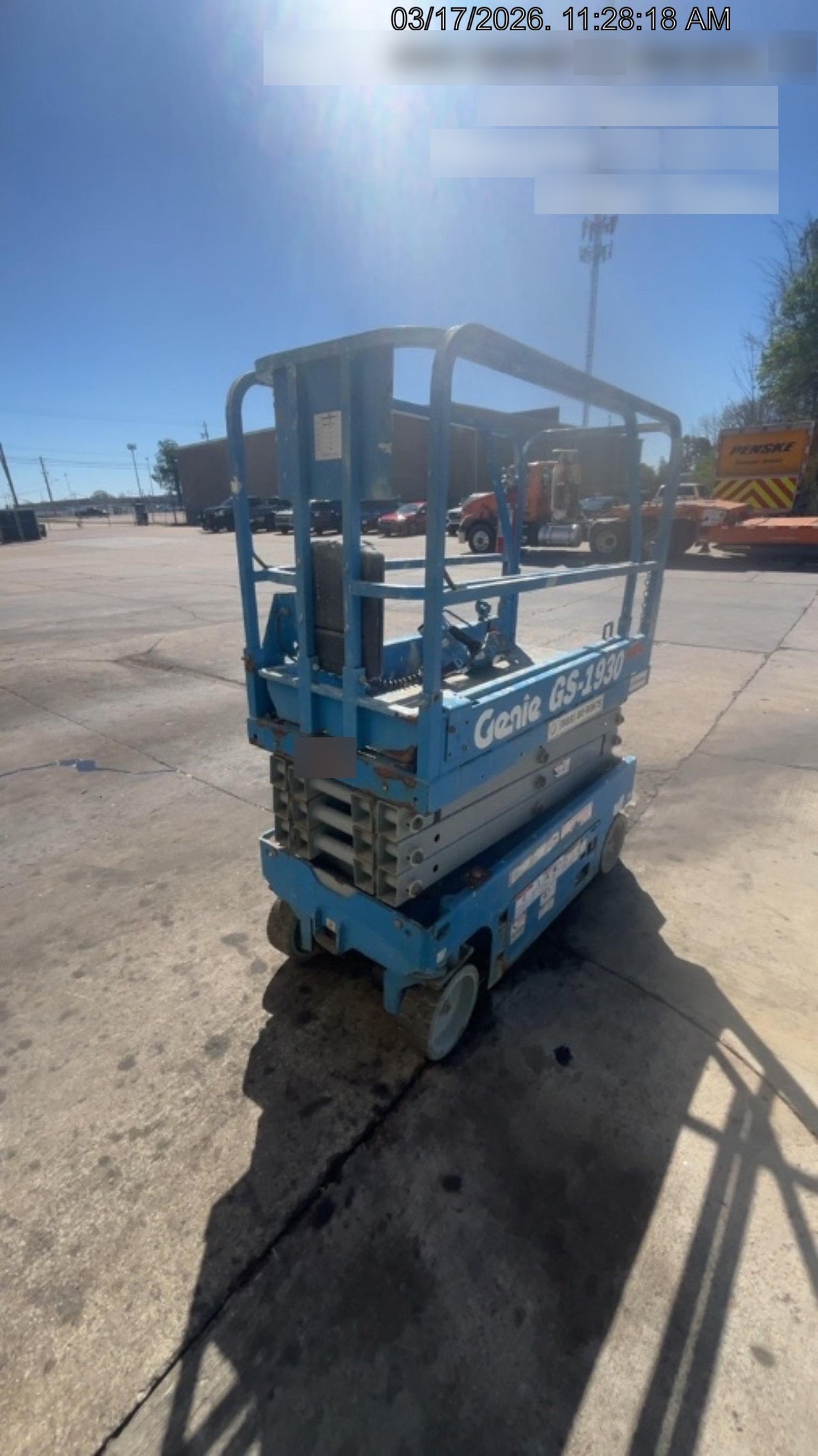 2019 Genie GS-1930 Fixed Rails with Chain Entry